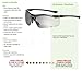 3M Safety Glasses, Smart Lens, ANSI Z87, Transition Clear Lens, Black Frame