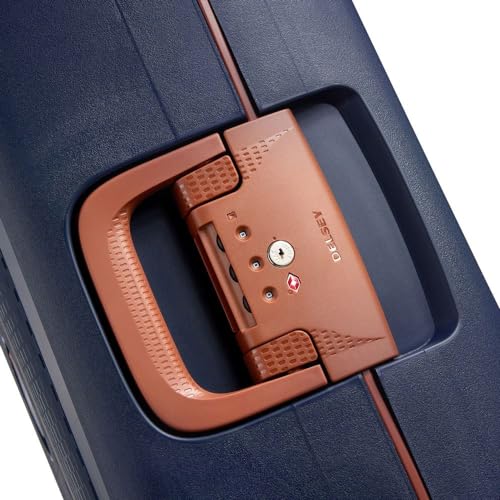 Image of DELSEY PARIS Moncey 55 cms Small Cabin Polypropylene Hardsided 8 Wheels Spinner Luggage /Suitcase /Trolley Bag for Travel with TSA Lock- Ink Blue