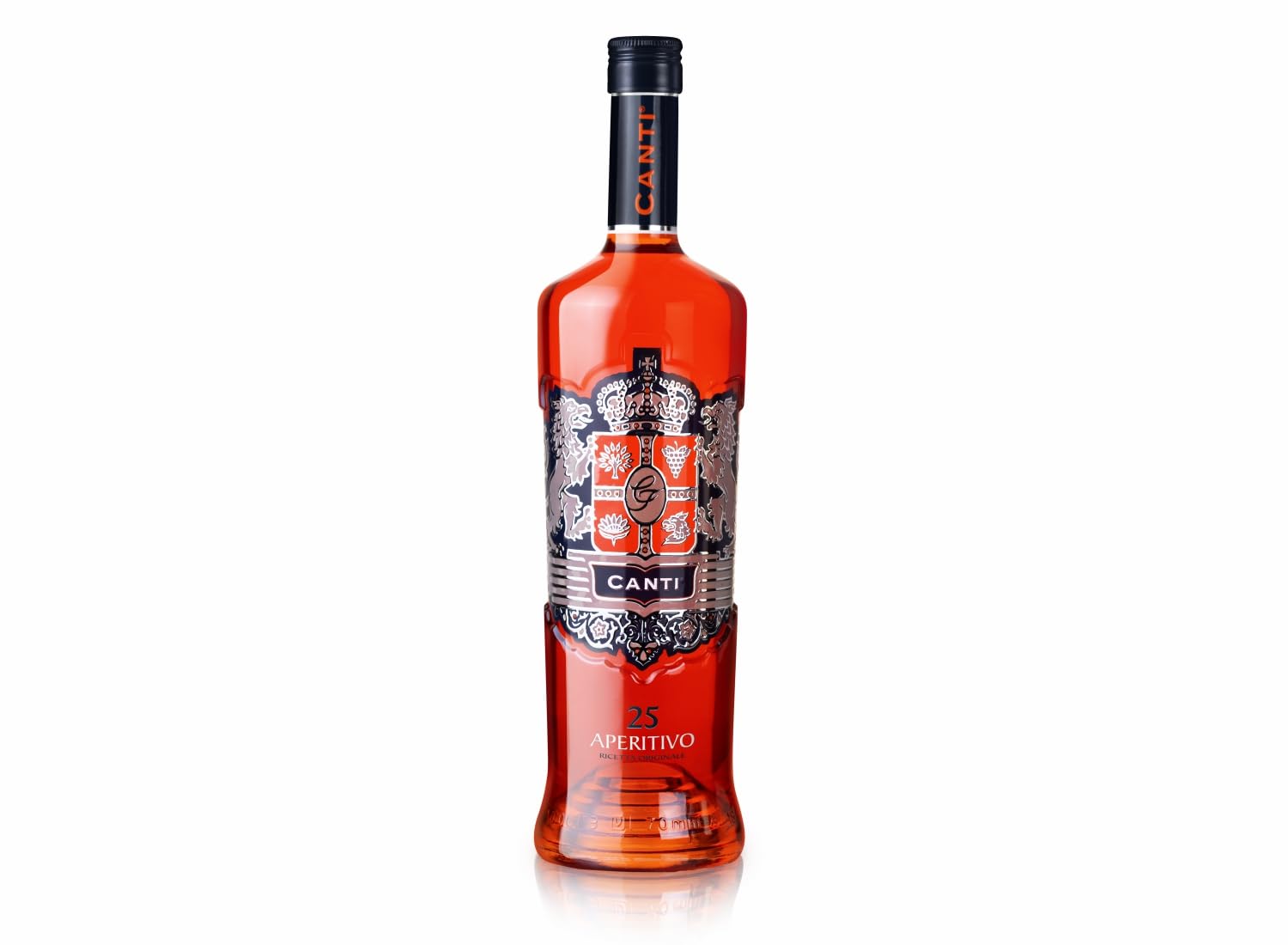 Canti - 25 Aperitivo 11%, Balanced Spritz Drink, Citrusy Aperitif, Aromatic, and Spicy Notes, 1x1L