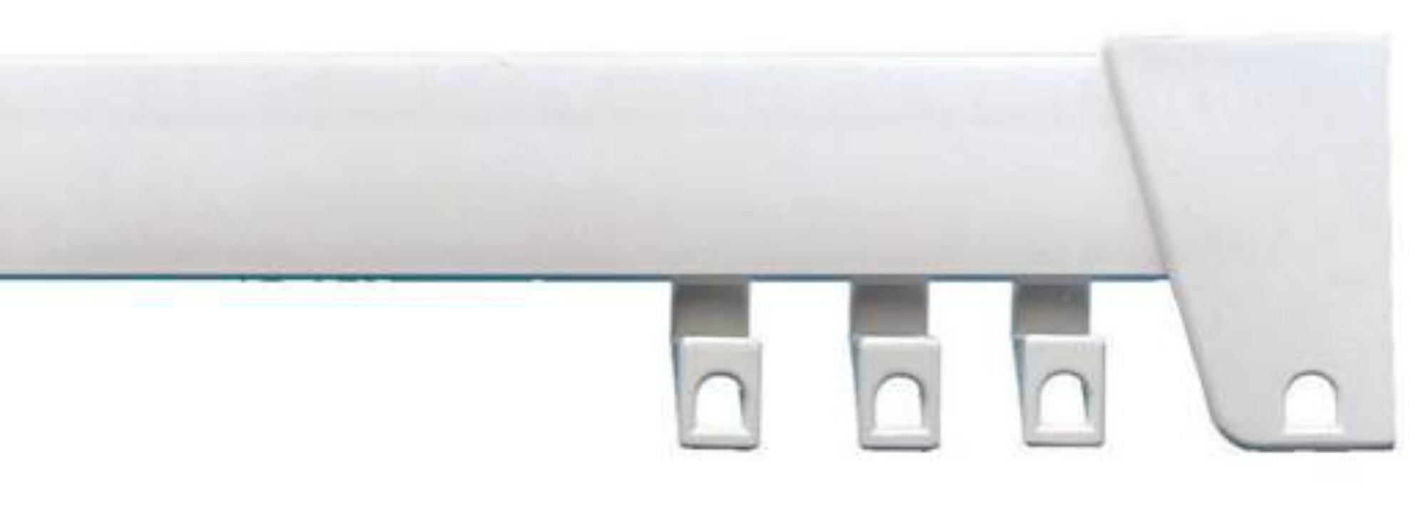 Integra® Premier Plastic Curtain Track, White PVC, with FREE Curtain Hooks (300cm)