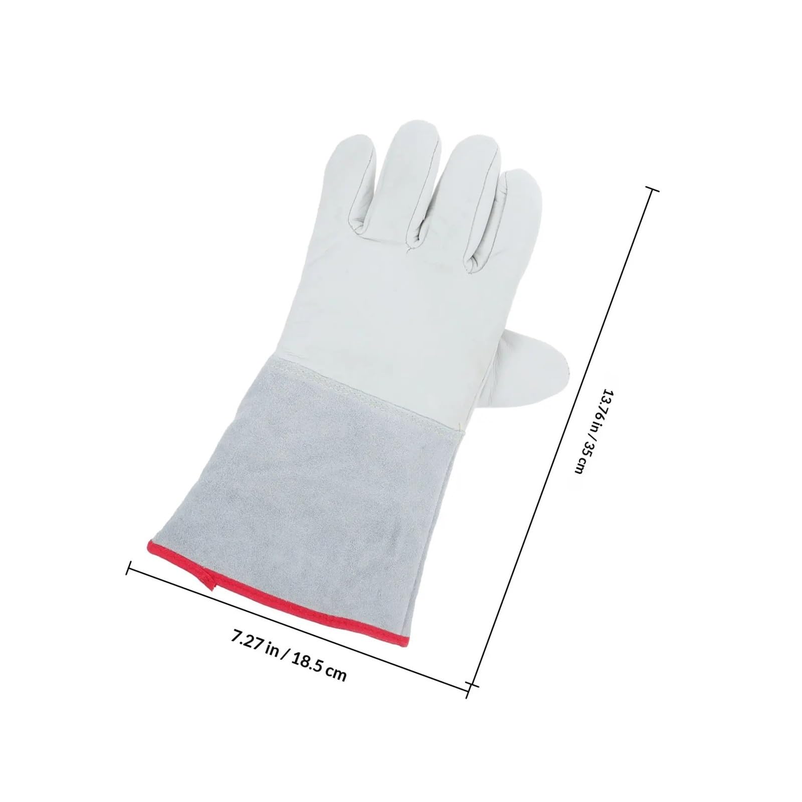 Générique 1 Paire de Gants Travail isolés imperméables en Cuir bovin | Pour congélateur, chantier, hiver, chambre froide, LNG et laboratoire