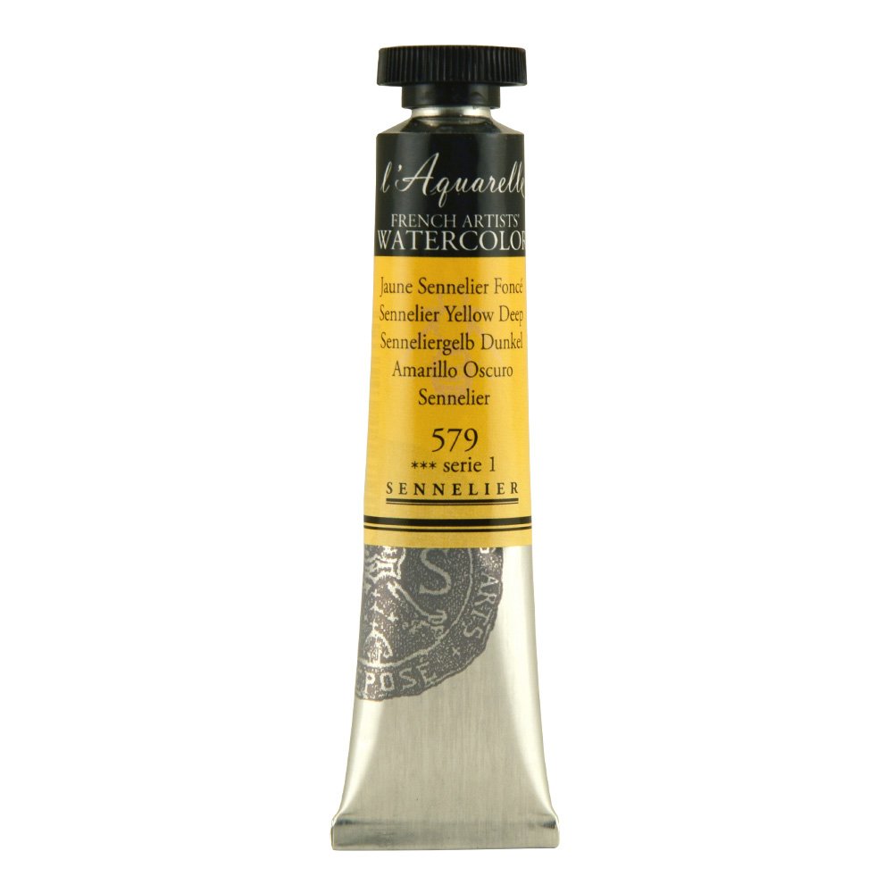 Sennelier Yellow Deep S1 Watercolour 21Ml Tube S1 - Yellow Deep (579)