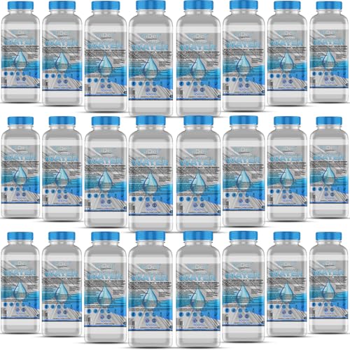 GiDeli Agua desmineralizada, 24 x 1 l, agua destilada para planchas, baterías, radiadores, humidificadores, acuarios y laboratorios agua sin cal, inodoro, transparente