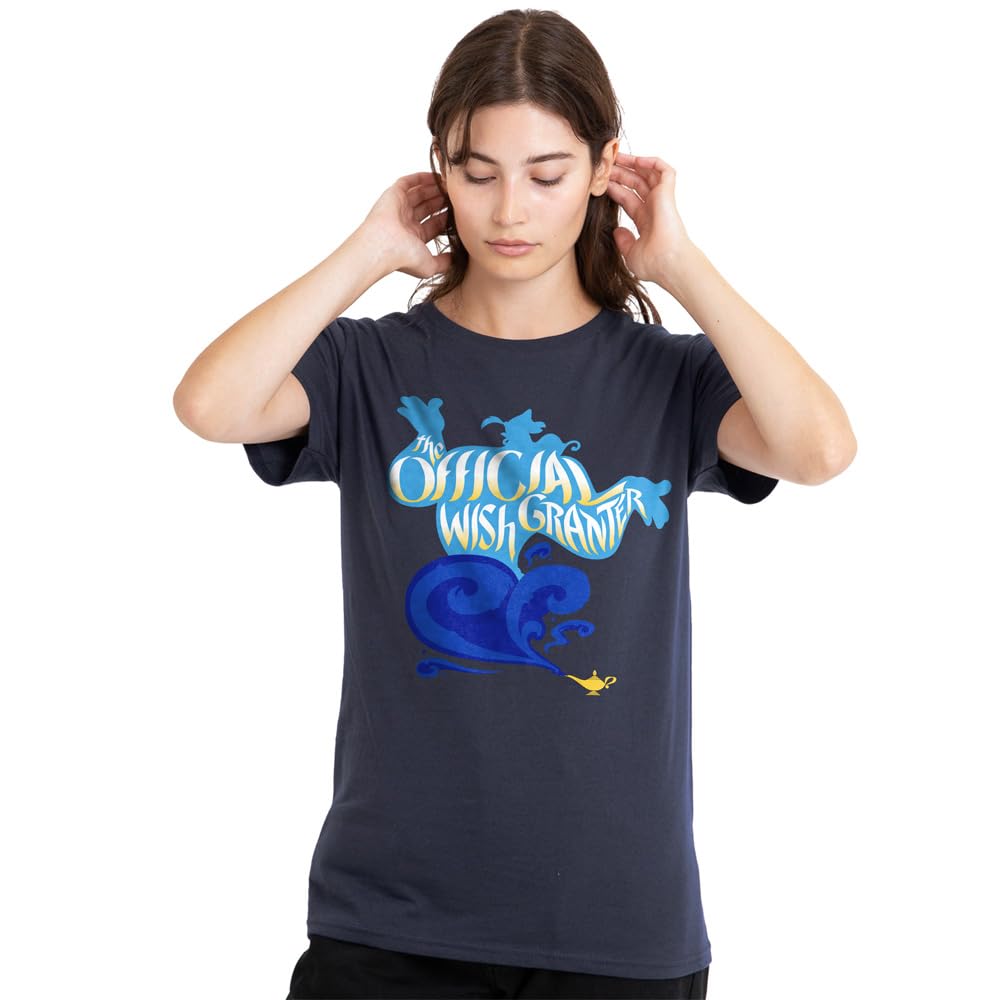 Aladdin Official Wish Granter, The Genie Ladies T Shirt, Deep Navy, Large