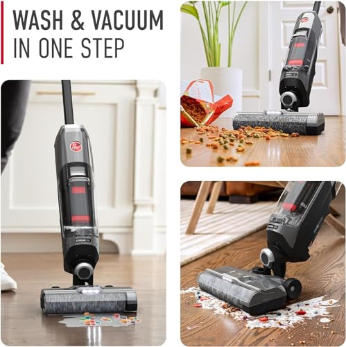 Image of Hoover ONEPWR Streamline Cordless Hard Floor Cleaner, Wet Dry Vacuum, BH55400V + Hoover Pet Hard Floor Cleaner, Concentrated Pet Cleaning Solution for Hard Floor Machines, 64 oz, AH31451
