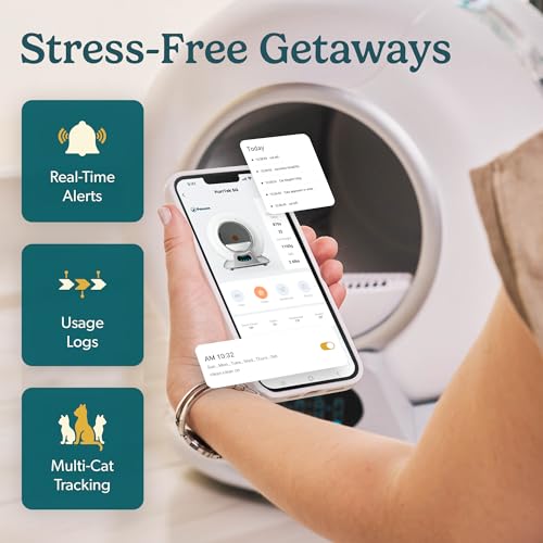 Petcove – Automatic Self Cleaning Litter Box – PurrTek Smart Automatic Litter Box for Multi-Cat Homes with Smart App Control (5GHz Wi-Fi), Triple Odor Control Quiet Operation & Advanced Safety Sensors - Image 6