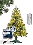 Weihnachtsbaum mit Beleuchtung 120 cm - Praktisch, Preiswert, Festlich - Mehr Lichtzauber zur Weihnachtszeit mit künstlichem Weihnachtsbaum, Tannenbaum künstlich – 10 Jahre Garantie aus 4smile