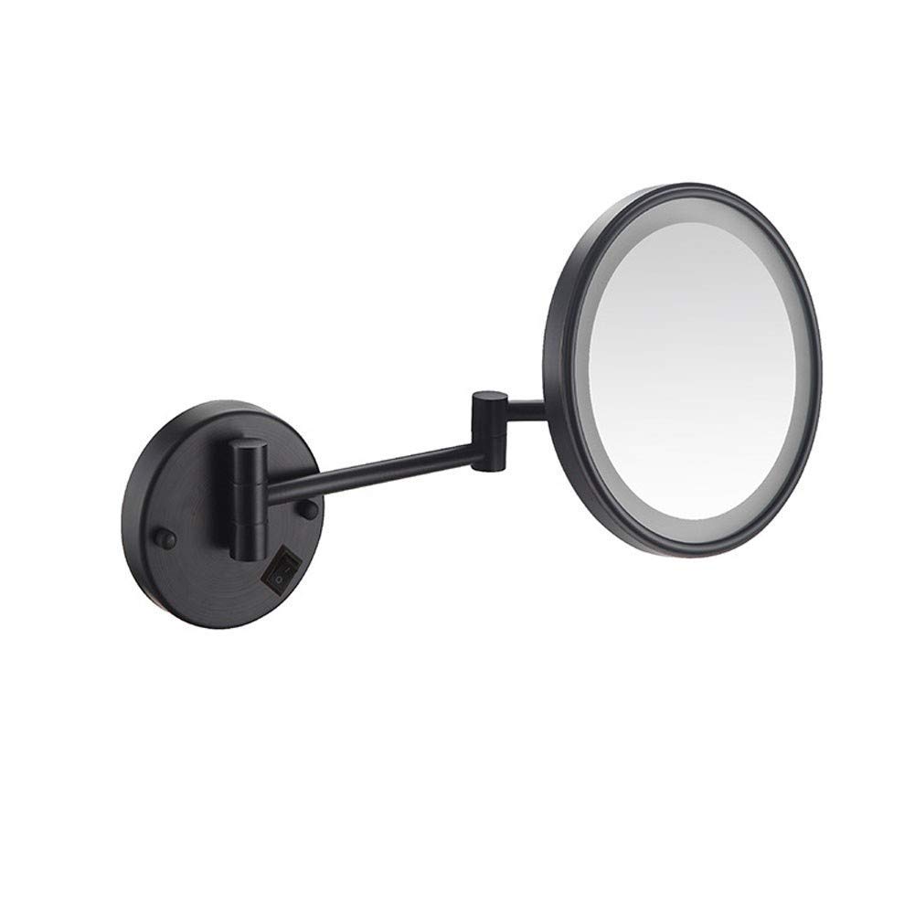 Miroir de rasage mural rechargeable pour un rasage de près net dans la salle de bain