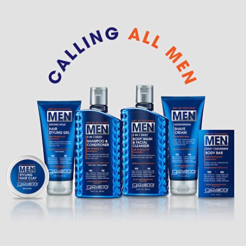 Giovanni Men’s Hair Styling Gel, 6.8 Oz., With Ginseng And Eucalyptus, Slicks Hair, Defines Style & Controls Frizz, Provides Shine, Vegan-Friendly, Men’s Cedarwood Collection For All Hair Types #TOP3