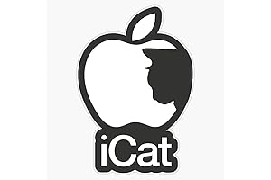 Icat iPhone Mac Waterproof Vinyl Window Bumper Sticker Decal