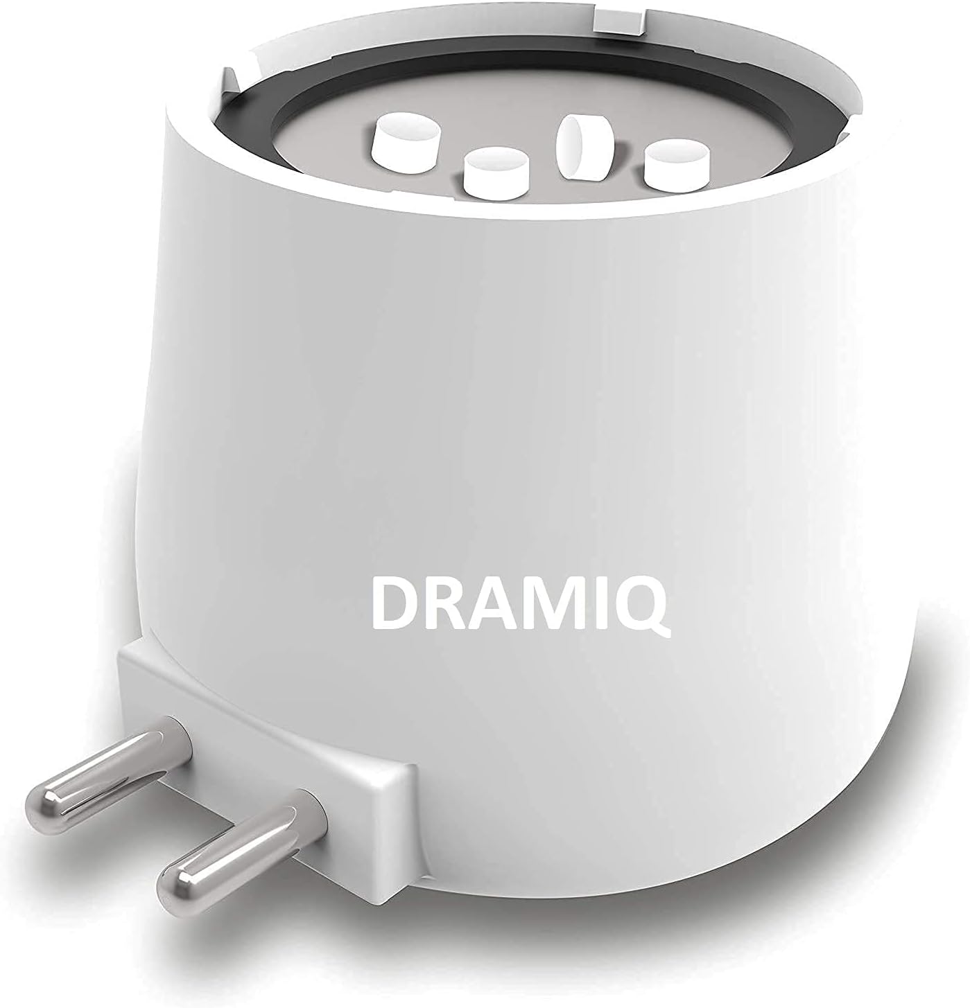 DRAMIQ® Beautiful Aroma Diffuser/Kapoor Dani Cum Night Lamp Made in India bakhoor dani Camphor Diffuser & Night Lamp (Plastic-White LED)