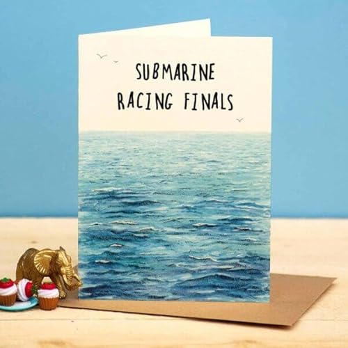 Funny Birthday Card Submarine Finals – Designed and Printed in the UK
