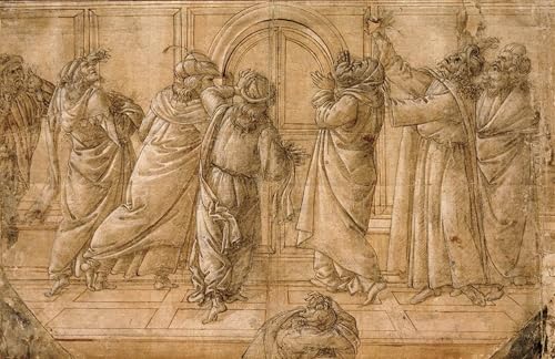 Tableau Botticelli 60x90cm - Habillez un grand mur vide avec une toile d'art de la Pentecôte