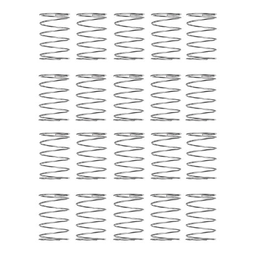 Compressed Spring for Furniture Screen Doors Lawn Mowers Repair Projects Stainless Steel Compression Spring 8mm OD 0.5mm Wire Size 15mm Free Length 20pcs