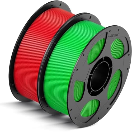 ANYCUBIC Haute Vitesse Filament PLA pour Imprimante 3D 1,75 mm Identification Intelligente Filament, Impression 10X Plus Rapide, Précision Dimensionnelle +/- 0,02 mm,Bobine de 2 kg, Blanc Bl