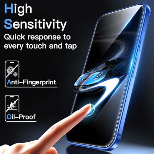 Image of JETech Tempered Glass Screen Protector Guard for Google Pixel 10a with Easy Installation Tool, Fingerprint Compatible, HD Clear, 3-Pack