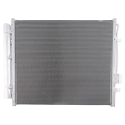 Image of TRQ Air Conditioning A /C Condenser Receiver Drier Compatible with 2022-2023 Hyundai Santa Cruz 2021-2023 Santa Fe Kia Sorento