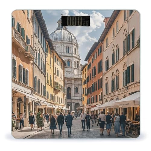 Báscula digital italiana para baño con pantalla grande miniatura 1
