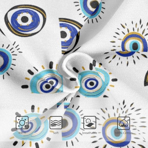 Boys' Exclusive Briefs Toddler Underwear 95% Combed Cotton Boxerbriefs 2T Evil Eye Pattern 143