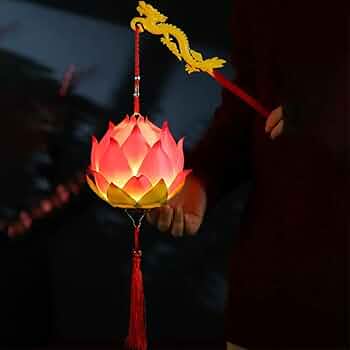 幸福　蓮の花、菊の花のランタン、盆提灯、ほおずき 51bwkLlVhYL._UF350,350_QL50_.jpg