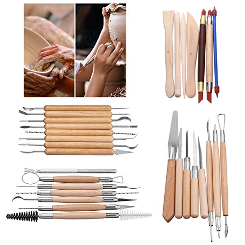 Ecosway, kit di 30 utensili per modellare