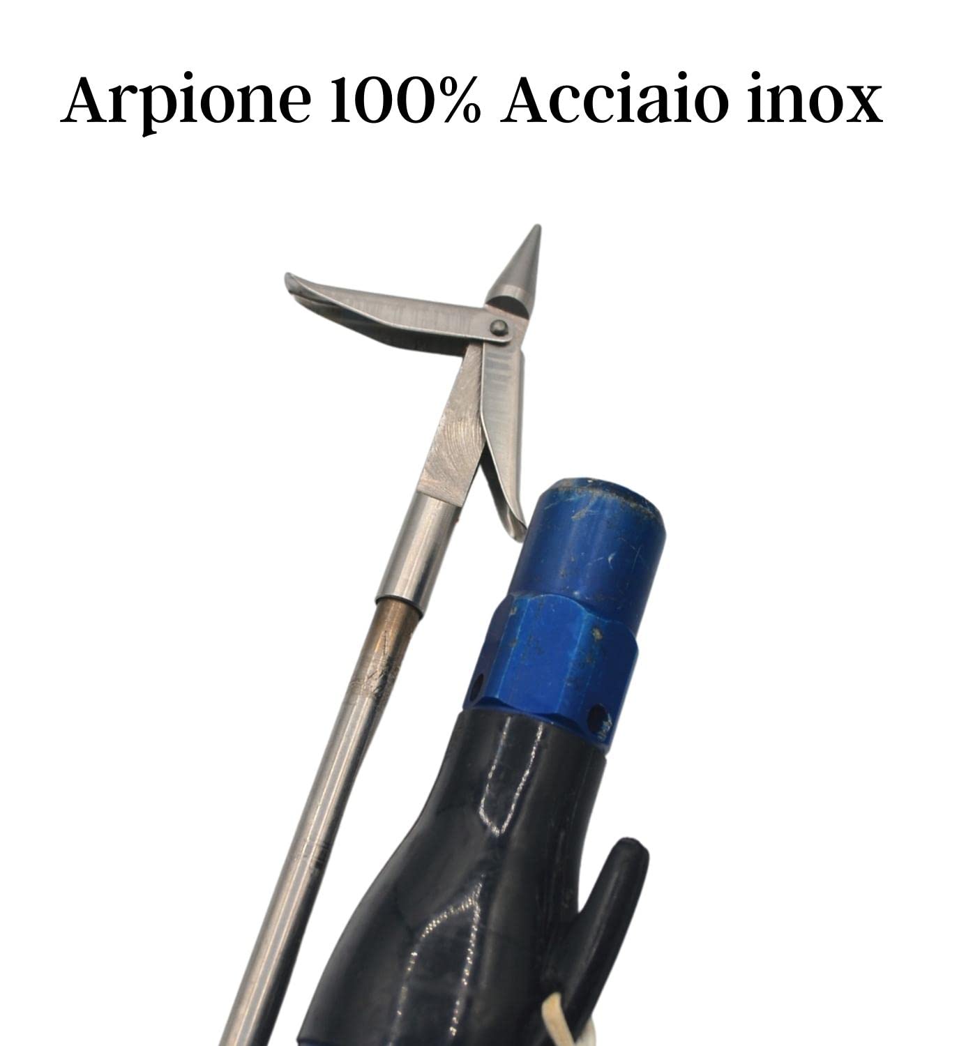 Generico da Pippo - Arpione da Pesca di Ricambio per Fucile subacqueo, Arbalete a Due Alette in Acciaio Inox con Passo a Vite Standard - Arpione Fucile Sub Professionale perforante ed Idrodinamico