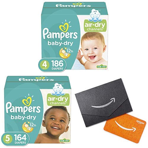 Buy Diapers Size 4 (186 Count) and Size 5 (164 Count) - Pampers Baby