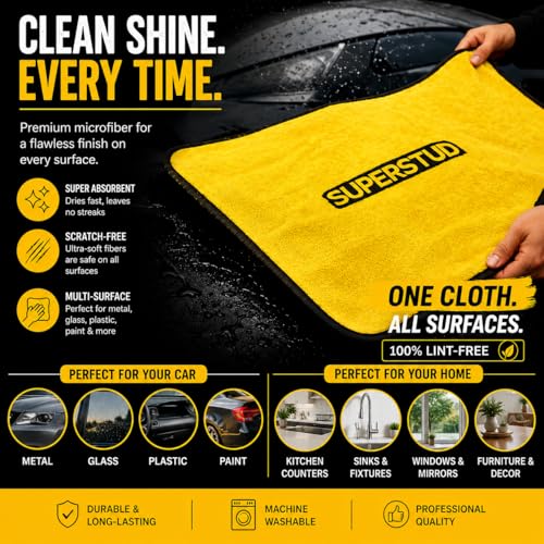 Image of 6Pcs-Car Cleaning Kit Car Accessories 2026 | Car Duster Microfiber Brush | Bag-1 |1 Dustbin | 1 Microfiber Cloth | 2 Interior Cleaning Brush (6)