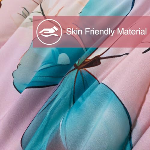 Image of A Nice Night Colorful 3D Butterfly Bedding Full Kids Comforter Set
