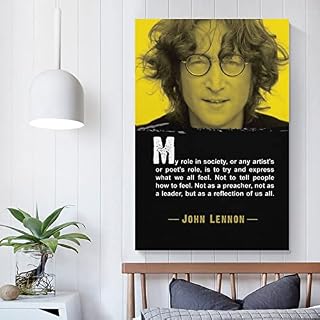 John Lennon (2) Poster rétro vintage imprimé sur toile pour chambre à coucher, salon, décoration murale 20 x 30 cm - Les Beatles, Paul McCartney, John Lennon, RIngo Starr, George Harrison John Lennon (2) Poster rétro vintage imprimé sur toile pour chambre à coucher, salon, décoration murale 20 x 30 cm – Image 5