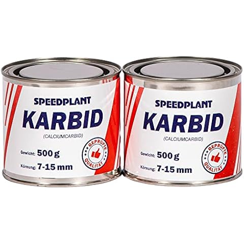 Karbid 1 kg (2x 500g) - Carbid Kabit Kabitt karbitt Karbit Karbidkleine Körnung 7-15mm - 2 Dosen Cover