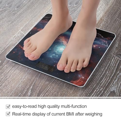 Báscula digital de baño con plataforma de vidrio templado y pantalla LCD miniatura 5