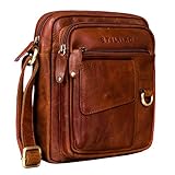 porto 24 hours MARKANTE TASCHE FÜR MODERNE MÄNNER: Echtes Leder im stilsicheren Vintage Look sorgen für den lässigen männlichen Look. Markante Details wie eine abgeschrägte Klappe, robuste Reißverschlussfächer und Karabinerhaken machen 'Ryan' zudem zu einem besonders charakterstarken Begleiter.