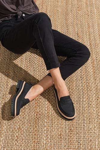 TOMS Womens Cara Lug Sole Loafers Casual - Black - Size 7.5 B | Image 7