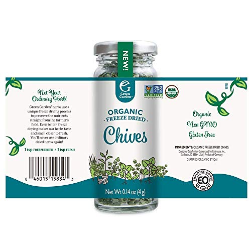 Green Garden Organic Freeze-Dried Chives, 0.14 Ounces, 6-Pack - Thumbnail 2