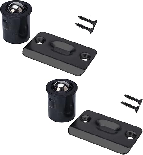 Miniatura 1 de Cerradura de bola de puerta, accesorios para puertas interiores, 1316 pulgadas x 1 pulgada, tensión de puerta ajustable (paquete de 2,