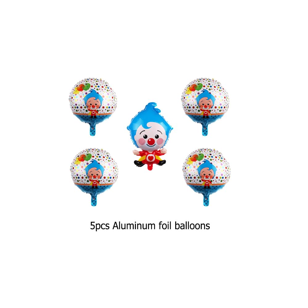 Set Decorazioni Festa Plim Plim - Palloncini In Alluminio, Striscione, Topper Per Torta - Compleanno Bambini