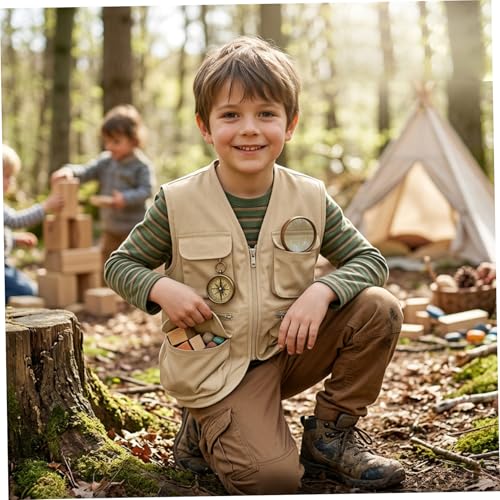Chaleco de pesca para niños de secado rápido y chaleco montaña outdoor 5