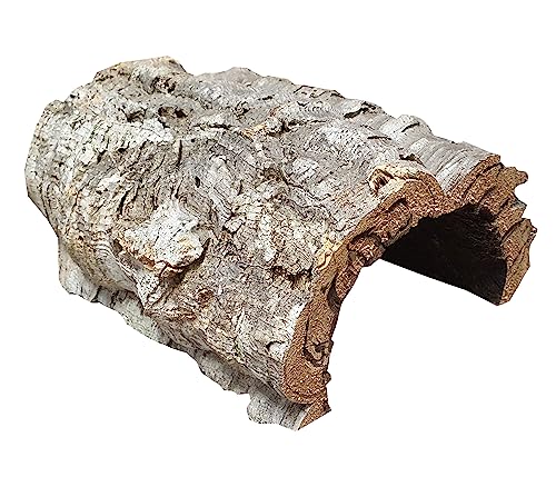 Dehner Terra Terrariendeko, Korkröhre, Größe M, ca. Ø 20-25 cm, Breite 25-35 cm, Naturkork, braun/beige