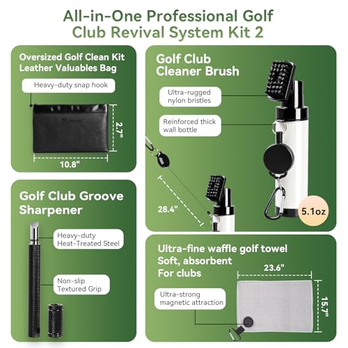 Pro 7-Piece Golf Club Cleaning Kit