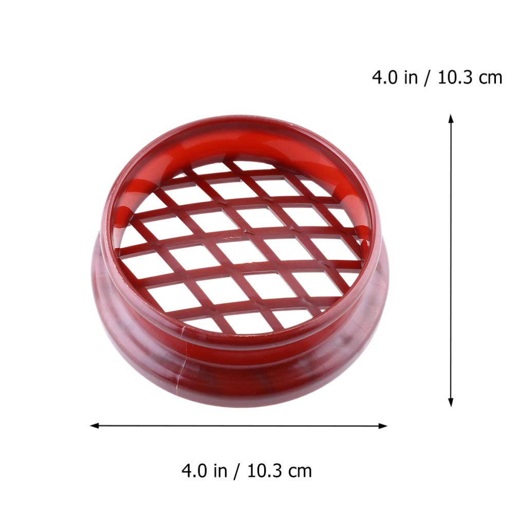 Hemoton Donut Molds 4pcs Pineapple Bread Pineapple Bun Molds Plastic Lattice Press for Dough Press Kitchen Pastry DIY Christmas Baking Tool Gummy Molds