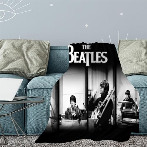 CHEWYZ The Beatles Couverture Polaire en Flanelle pour Enfants et Adultes,en Microfibre Moelleuse,Douce,Chaude et légère,imprimée en 3D,Couvre-lit pour lit,canapé,Chaise,Bureau (127x152cm) - Les Beatles, Paul McCartney, John Lennon, RIngo Starr, George Harrison CHEWYZ The Beatles Couverture Polaire en Flanelle pour Enfants et Adultes,en Microfibre Moelleuse,Douce,Chaude et légère,imprimée en 3D,Couvre-lit pour lit,canapé,Chaise,Bureau (127x152cm) – Image 7