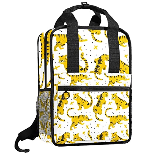Sac à dos tigre jaune compagnon des sorties scolaires et du parc