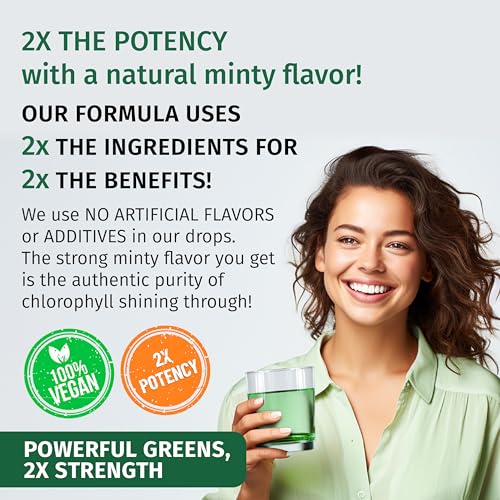 Nusava 2 Pack) Vegan Chlorophyll Liquid Drops 7000Mg For Immune Support thumb #7