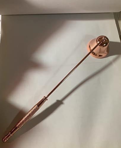 Miniatura 5 de MUXSAM Snuffer de velas con mango largo, accesorio para velas, 1 unidad de acero inoxidable para apagar velas de forma segura (oro rosa)