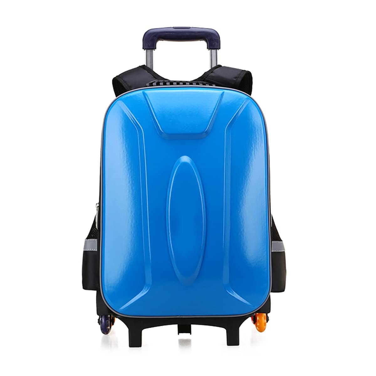 YUTCRE Wheeled Backpacks, Rolling Backpack with Wheels PU Waterproof Trolley Backpack Large Capacity Removable for Travel Kids Teenagers Students, 6 Wheels