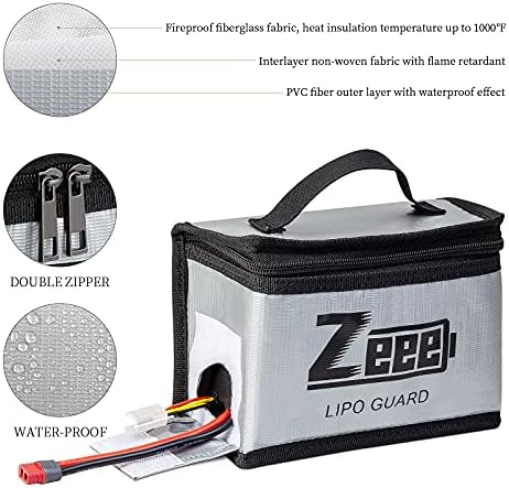 Zeee Lipo Bag Fireproof Battery Safe Bag Explosionproof Bag Lipo Battery - view 4