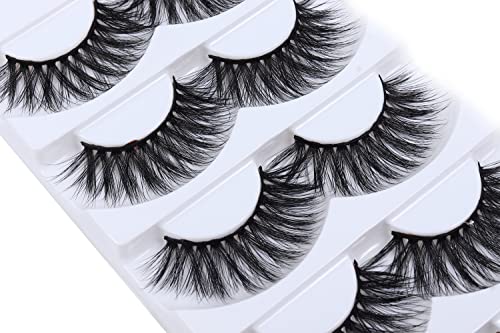 Wleec Beauty Dramatic False Eyelashes 18Mm Long Thick Eyelashes Set Handmade 3D Faux Mink Lashes Pack 3D/F18 (15 Pairs/3 Pack) #TOP4