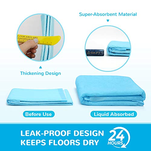 JOINPADS Extra Large Dog Pee Pads 28\"x34\", Puppy Potty Training Pet Pads, Super Absorbent and Thicker Materials, Quick Drying No Leaking Pee Pads for Dogs Cats Rabbits Pets, Disposable, 30 Counts - Thumbnail 2