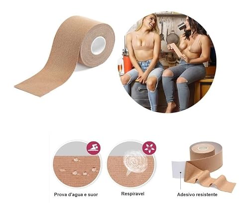 Sutiã Adesivo Levanta Peito Invisível fita para sustentação dosSeios Fita BoobTape